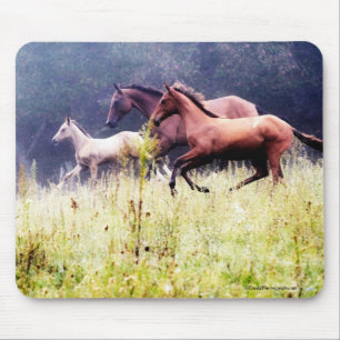Galloping Horses Photography Mouse Pad