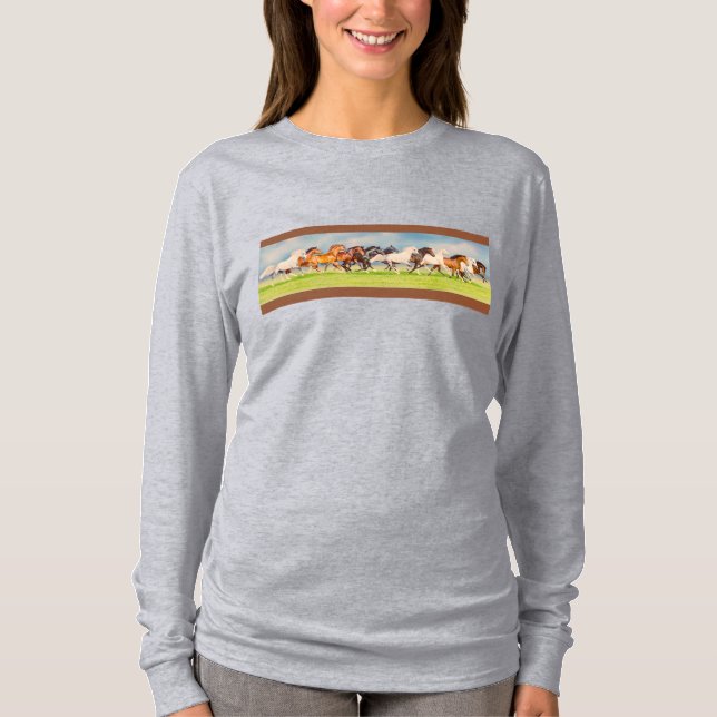 Galloping Horses T-Shirt (Front)