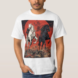 : Galloping Joy: Cartoon Horses in Motion T-Shirt