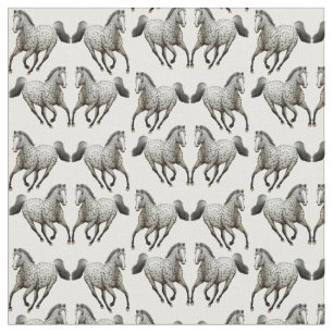 Galloping Leopard Appaloosa Horse Fabric