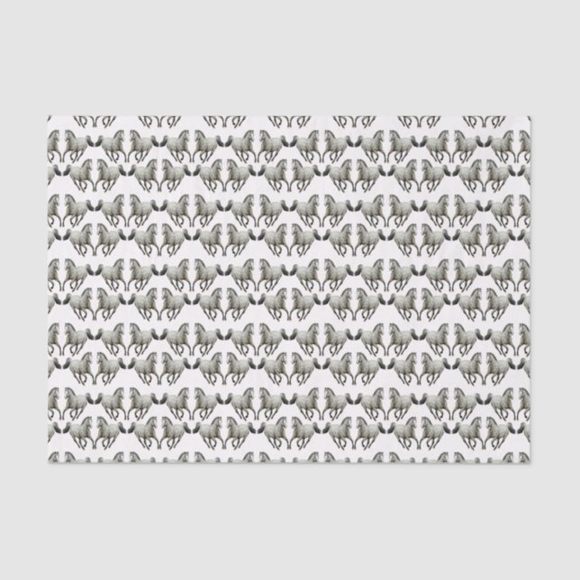 Galloping Leopard Appaloosa Horse Tissue Paper (Front)