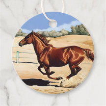 Galloping Mare Gift Tag