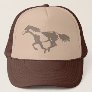 Galloping Paint Horse Trucker Hat