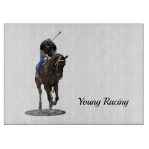 Galloping Thoroughbred Horse Cutting Board