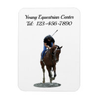 Galloping Thoroughbred Horse Flexible Magnet