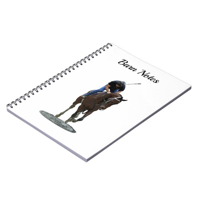 Galloping Thoroughbred Horse Spiral Photo Notebook (Left Side)