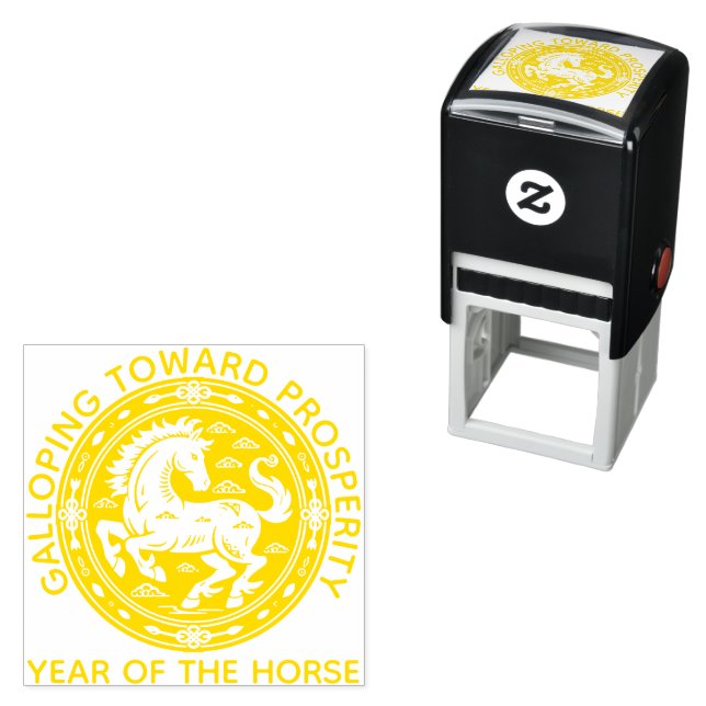 Galloping Toward Prosperity Lunar New Year Seal Self-inking Stamp (In Situ)