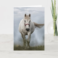 Galloping White Horse