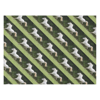 Galloping White Horse Tablecloth