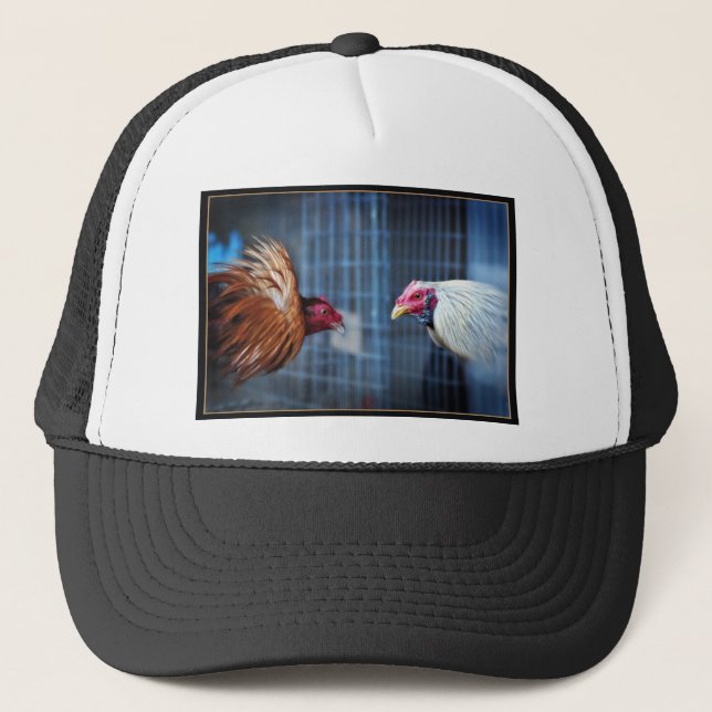 gallos_de_pelea_by_chunydia.jpg trucker hat (Front)