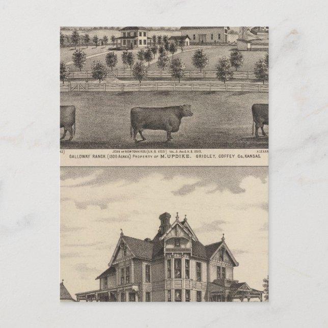 Galloway Ranch, Kansas Postcard (Front)