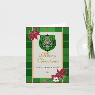 Galloway Scottish Clan Tartan & Crest Card
