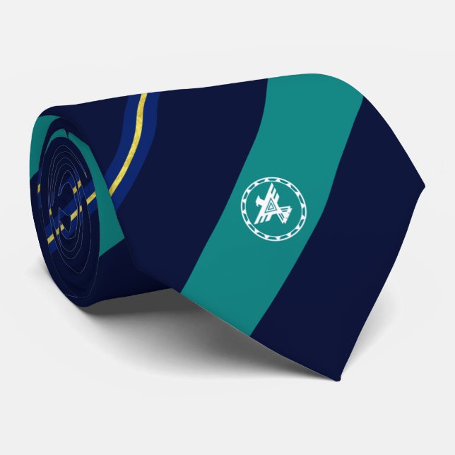 Gallup (New Mexico) city flag Neck Tie (Rolled)