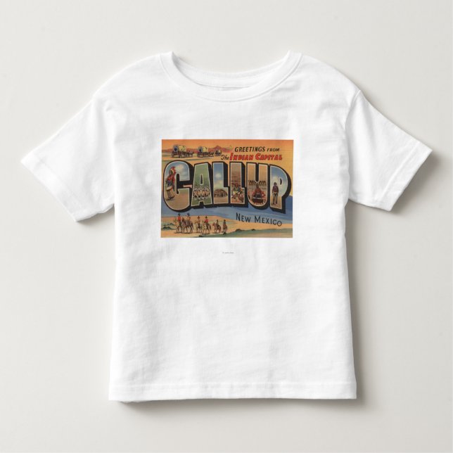Gallup, New Mexico - Large Letter Scenes Toddler T-Shirt (Front)