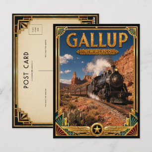 Gallup New Mexico Vintage Art Deco Golden Age Postcard