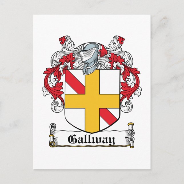Gallway Family Crest Postcard (Front)