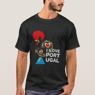 Galo de Barcelos black on black T-Shirt