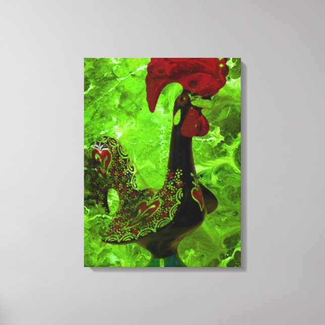 Galo de Barcelos, Portugal Canvas Print (Front)