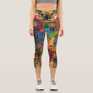 Galo de Barcelos, Portugal Capri Leggings