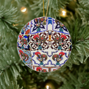 Galo de Barcelos Portugal Ceramic Tree Decoration