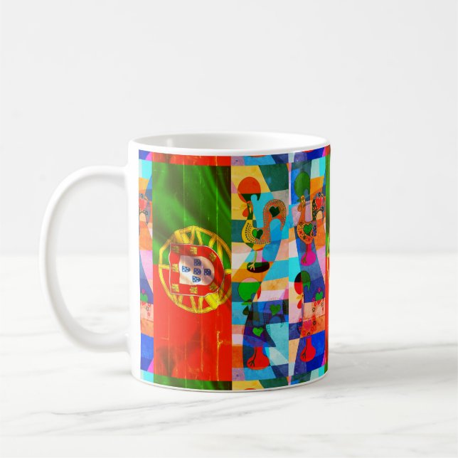 Galo de Barcelos, Portugal Coffee Mug (Left)