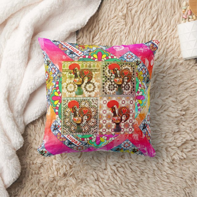 Galo de Barcelos, Portugal Cushion (Blanket)