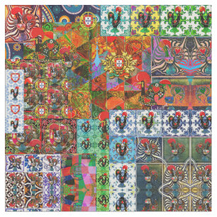 Galo de Barcelos, Portugal Fabric