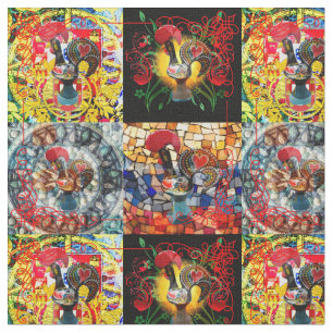 Galo de Barcelos, Portugal Fabric