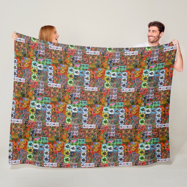 Galo de Barcelos, Portugal Fleece Blanket (In Situ)