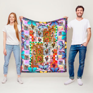 Galo de Barcelos, Portugal Fleece Blanket