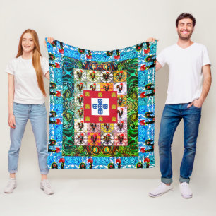 Galo de Barcelos, Portugal Fleece Blanket