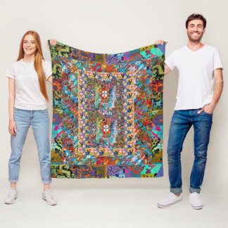 Galo de Barcelos, Portugal Fleece Blanket