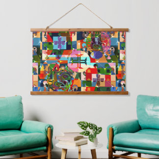 Galo de Barcelos, Portugal Hanging Tapestry