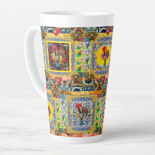 Galo de Barcelos, Portugal Latte Mug