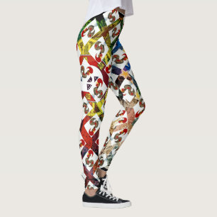 Galo de Barcelos, Portugal Leggings