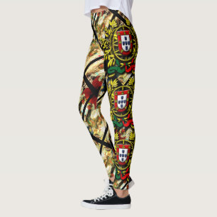 Galo de Barcelos, Portugal Leggings
