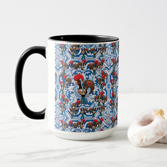 Galo de Barcelos, Portugal Mug (With Donut)