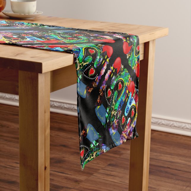 Galo de Barcelos, Portugal Short Table Runner (In Situ)