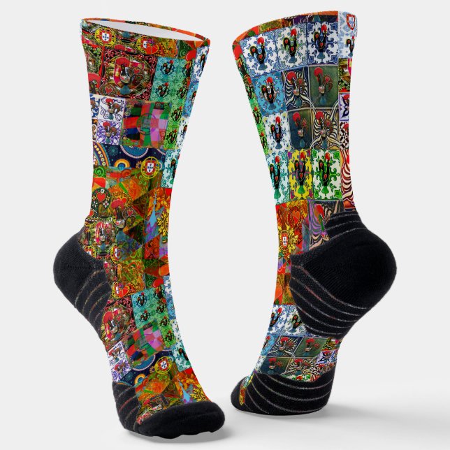 Galo de Barcelos, Portugal Socks (Angled)