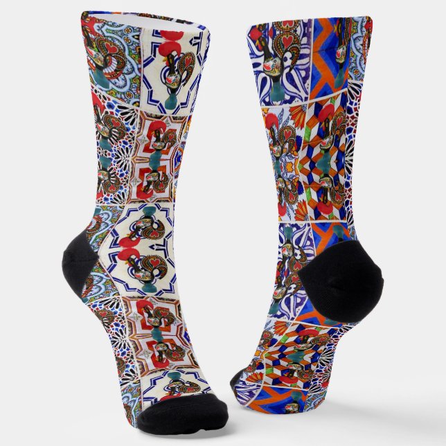 Galo de Barcelos, Portugal Socks (Angled)