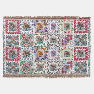 Galo de Barcelos, Portugal Throw Blanket