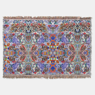 Galo de Barcelos, Portugal Throw Blanket