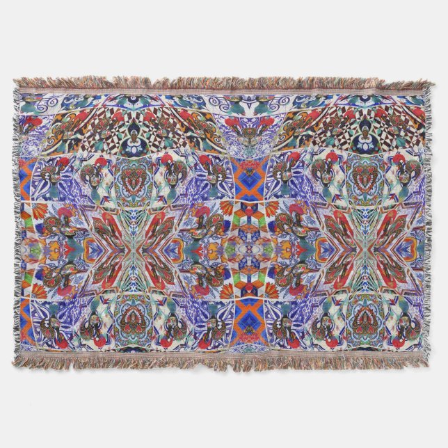 Galo de Barcelos, Portugal Throw Blanket (Front)