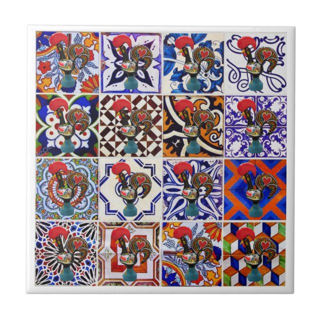 Galo de Barcelos, Portugal Tile (Front)