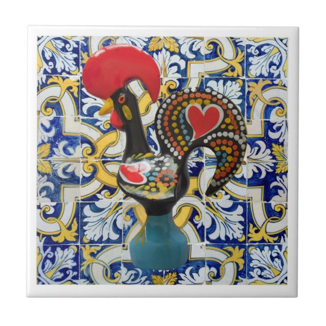 Galo de Barcelos, Portugal Tile (Front)
