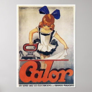 Galor Irons - Child Ironing Ad Poster