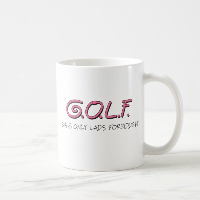 GALS ONLY LADS FORBIDDEN COFFEE MUG (Right)