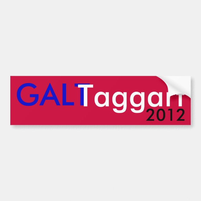 Galt Taggart 2012 Bumper Sticker (Front)