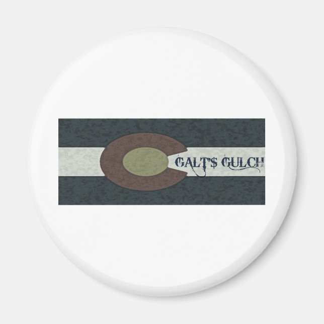 Galt's Gulch - Red White and Blue Combo Design Magnet (Front)