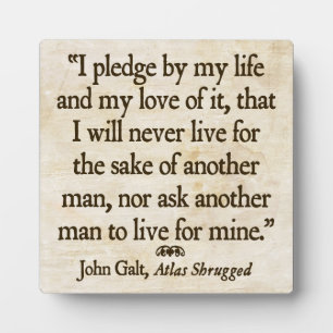 Galt's Pledge Plaque